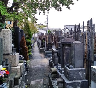 雲光院　墓所景観
